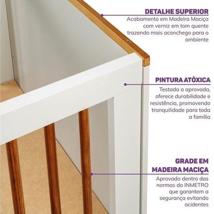 Imagem de Quarto de Bebê Completo Berço Evolutivo e Guarda-roupa Ananda Casatema Madeiraoriginals