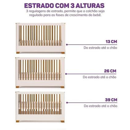 Imagem de Quarto de Bebê Completo Berço Evolutivo e Guarda-roupa Ananda Casatema Madeiraoriginals
