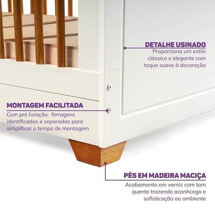 Imagem de Quarto de Bebê Completo Berço Evolutivo e Guarda-roupa Ananda Casatema Madeiraoriginals