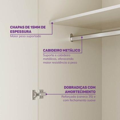 Imagem de Quarto de Bebê Completo Berço Evolutivo e Guarda-roupa Ananda Casatema Madeiraoriginals