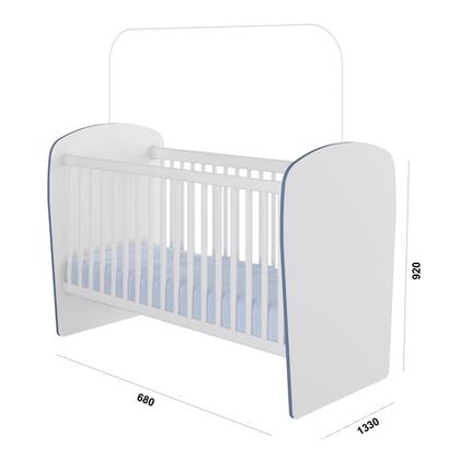 Imagem de Quarto de Bebê Completo com 1 Berço 1 Cômoda 1 Guarda Roupa Arco-Íris