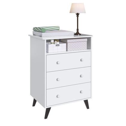 Imagem de Quarto de Bebê Completo com 1 Berço e 1 Comoda Pipoca