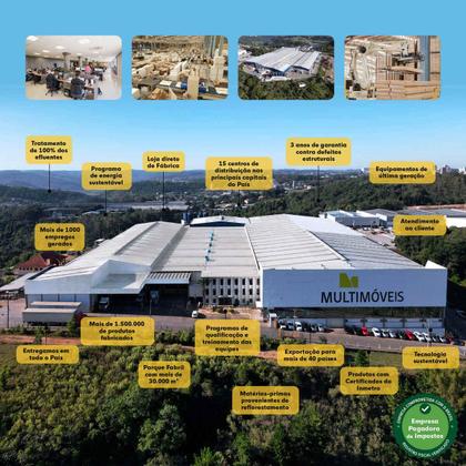 Imagem de Quarto de Bebê Completo com Berço 3 em 1 para Colchão 130x60cm Luna Multimóveis MP4528