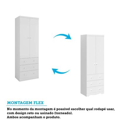 Imagem de Quarto de Bebê Completo com Berço Americano Guarda Roupa Cômoda Teka Espresso Móveis