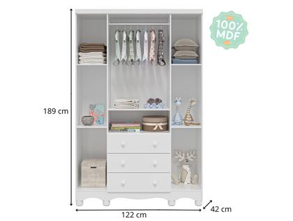Imagem de Quarto de Bebê Completo com Berço Cômoda e