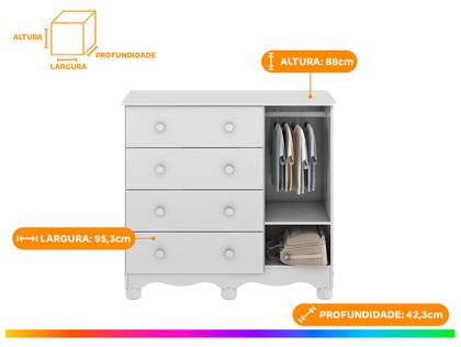 Imagem de Quarto de Bebê Completo com Berço Cômoda e