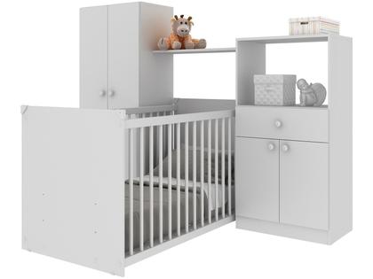 Imagem de Quarto de Bebê Completo com Berço Guarda-roupa e Cômoda Multimóveis 2869.010