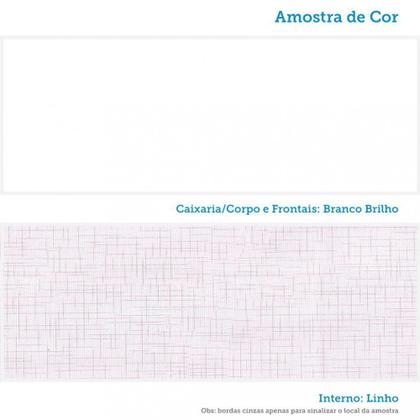 Imagem de Quarto de Bebê Completo com Berço Mini Cama com capitonê Guarda-Roupa e Cômoda 100 MDF Elô New Móveis Peroba