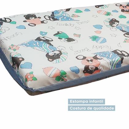 Imagem de Quarto de Bebê Completo com Cômoda, Mini Berço com Colchão e Guarda Roupas Lila