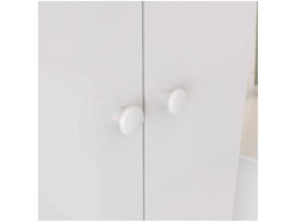 Imagem de Quarto de Bebê Completo com Guarda-roupa Berço e Cômoda Henn Labirinto Branco