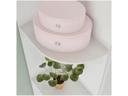 Imagem de Quarto de Bebê Completo com Guarda-roupa Berço e Cômoda Henn Labirinto Branco