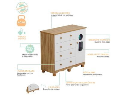 Imagem de Quarto de Bebê Completo com Guarda-roupa Berço