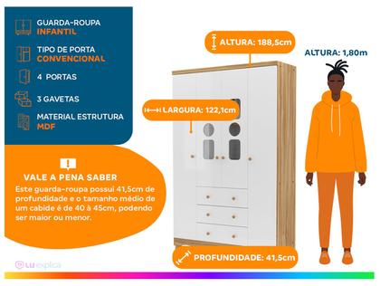 Imagem de Quarto de Bebê Completo com Guarda-roupa Berço