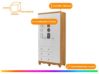 Imagem de Quarto de Bebê Completo com Guarda-roupa Berço