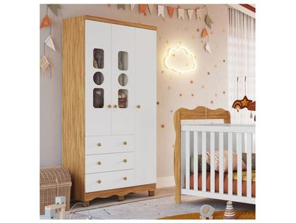 Imagem de Quarto de Bebê Completo com Guarda-roupa Berço
