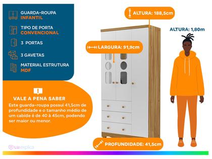 Imagem de Quarto de Bebê Completo com Guarda-roupa Berço