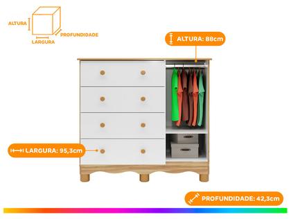 Imagem de Quarto de Bebê Completo com Guarda-roupa Berço