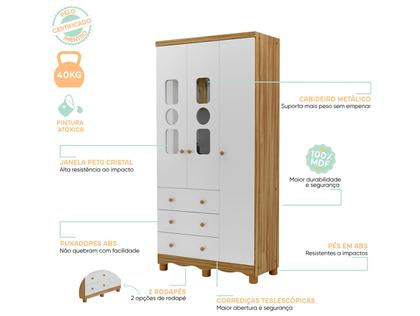 Imagem de Quarto de Bebê Completo com Guarda-roupa Berço