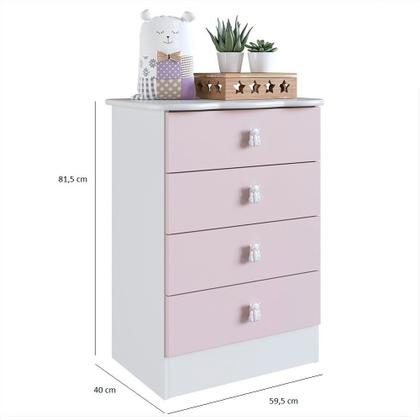 Imagem de Quarto de Bebê Completo com Guarda-Roupa e Cômoda Arco-Íris