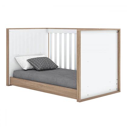 Imagem de Quarto de Bebê Completo Confete 1 Porta 3 Gavetas Branco/Jequitibá - Henn