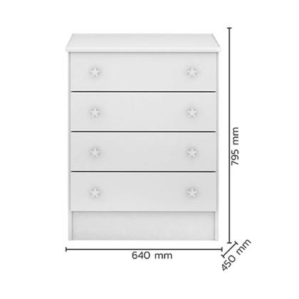 Imagem de Quarto De Bebê Completo Doce Sonho Branco Com Colchão Qmovi