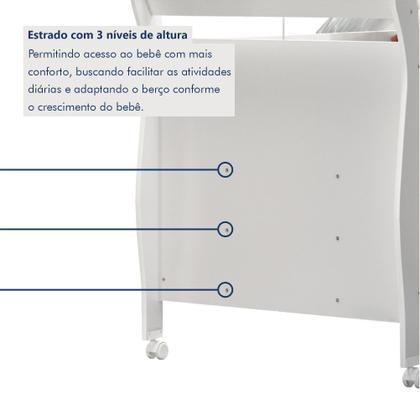 Imagem de Quarto de Bebê Completo Gêmeos com Guarda-roupa, 2 Berços e Cômoda Gael