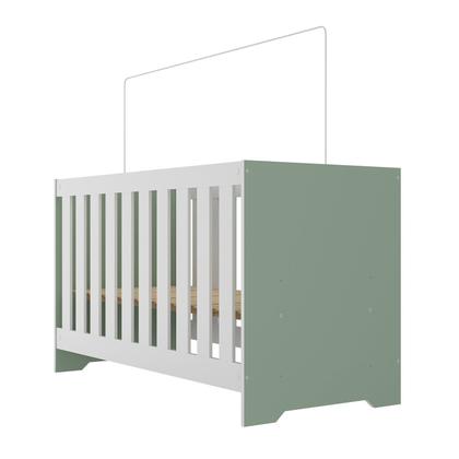 Imagem de Quarto de Bebê Completo Guarda Roupa 3 Portas 2 Gavetas com Cômoda e Berço Lily Espresso Móveis