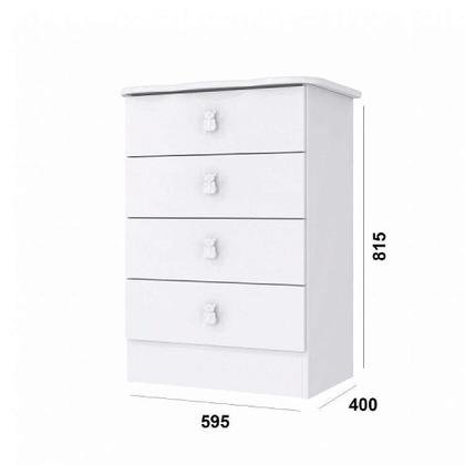 Imagem de Quarto de Bebê Completo Guarda Roupa Cômoda e Berço com Rodízio. Percasa Conjunto composto por três móveis . AZUL