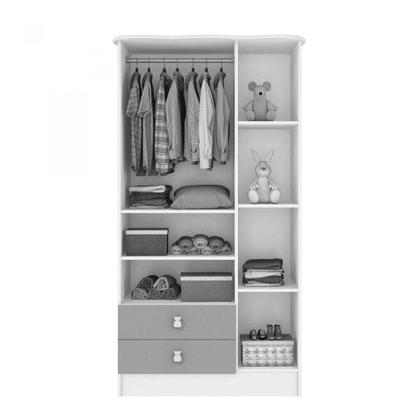 Imagem de Quarto de Bebê Completo Pimpolho com Guarda-Roupa 3 Portas, Cômoda e Berço Espresso Móveis