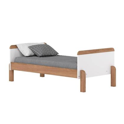 Imagem de Quarto de Bebê Completo Ternura 3 Peças (1 Guarda Roupa + 1 Berço + 1 Cômoda) QI79 Branco/Jequitiba - Henn