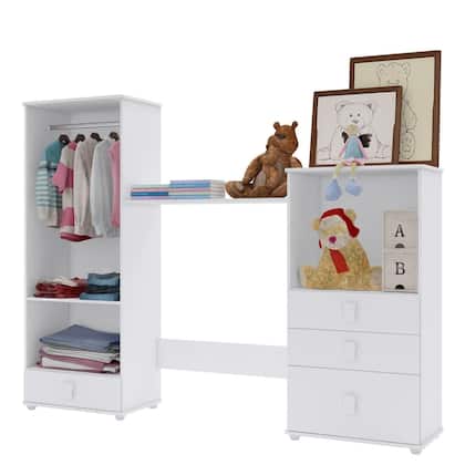 Imagem de Quarto de Bebê Completo Ursinho Móveis Percasa Branco