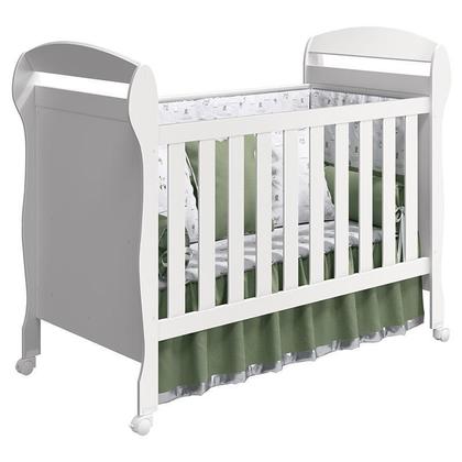 Imagem de Quarto de Bebê Eloá com Berço Americano Danny Branco Acetinado e Colchão da Gazin  Phoenix Baby