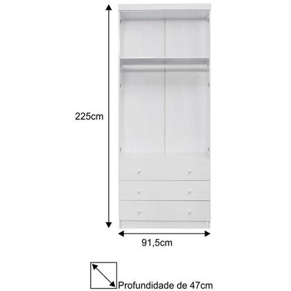 Imagem de Quarto de Bebê Eloisa com berço Doce Sonho Branco Brilho - Qmovi