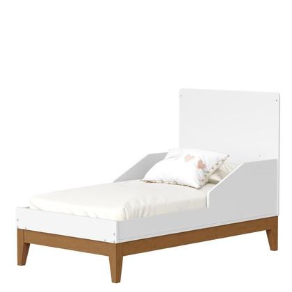 Imagem de Quarto de Bebê Flip Branco Acetinado com Colchão - Reller