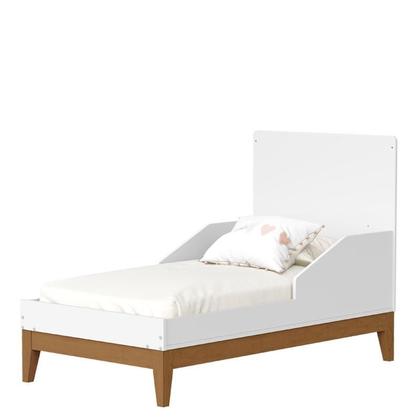 Imagem de Quarto de Bebê Flip Branco Acetinado Savana com Colchão Gazin - Reller