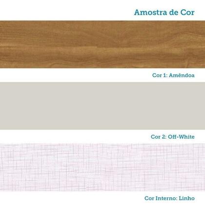 Imagem de Quarto de Bebê Guarda Roupa 3 Portas Cômoda e Berço Minicama 4 em 1 Levy 100% MDF Espresso Móveis