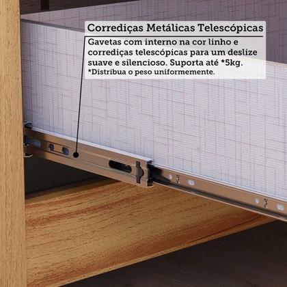 Imagem de Quarto de Bebê Guarda Roupa 3 Portas Cômoda e Berço Minicama 4 em 1 Levy 100% MDF Espresso Móveis