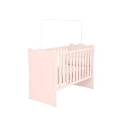 Imagem de Quarto de Bebe Infantil Doce Sonho Berço e Cômoda com Trocador 4 Gavetas Qmovi