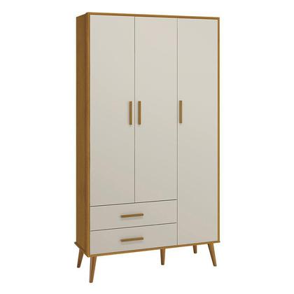 Imagem de Quarto de Bebê Isis 3 Portas Areia Acetinado Savana - Reller