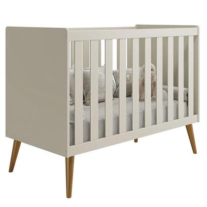 Imagem de Quarto de Bebê Isis 3 Portas com Gaveteiro Areia Acetinado - Reller