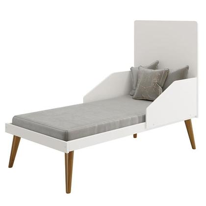 Imagem de Quarto de Bebê Isis 4 Portas com Gaveteiro Branco Acetinado - Reller