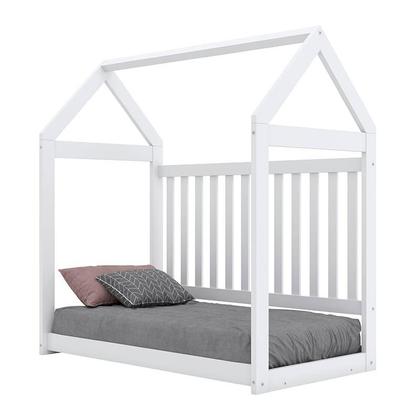 Imagem de Quarto de Bebê Mississipi 4 Portas com Berço Montessoriano Americano Branco e Colchão Ortobom - Henn