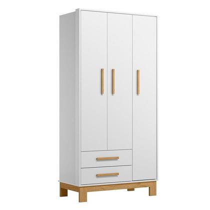 Imagem de Quarto de Bebê Q Encanto Slim Branco Acetinado com Colchão Ortobom  Qmovi