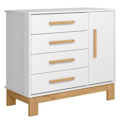 Imagem de Quarto De Bebê Q Encanto Slim Branco Acetinado - Qmovi