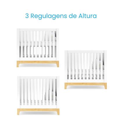 Imagem de Quarto De Bebê Retrô Berço Médio E Cômoda Amor Perfeito