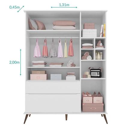 Imagem de Quarto De Bebe Retro Com Guarda Roupa + Comoda Melinda
