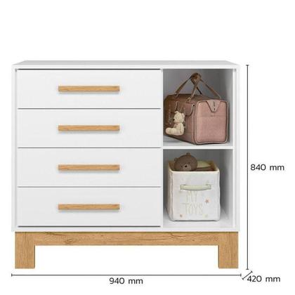 Imagem de Quarto De Bebê Slim Ambiente Branco Acetinado  Qmovi