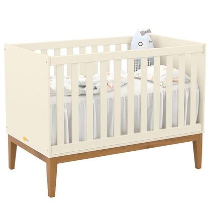 Imagem de Quarto de Bebe Unique 3 Portas com Cômoda 6 Gavetas Off White Eco Wood e Colchão Gazin - Matic