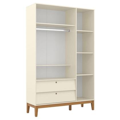 Imagem de Quarto de Bebe Unique 3 Portas com Cômoda 6 Gavetas Off White Eco Wood - Matic