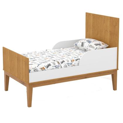 Imagem de Quarto de Bebe Unique 4 Portas com Cômoda Sapateira Freijó Branco Soft Eco Wood e Colchão Gazin - Matic